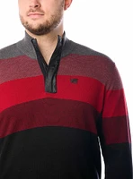 Men's mock zip sweater