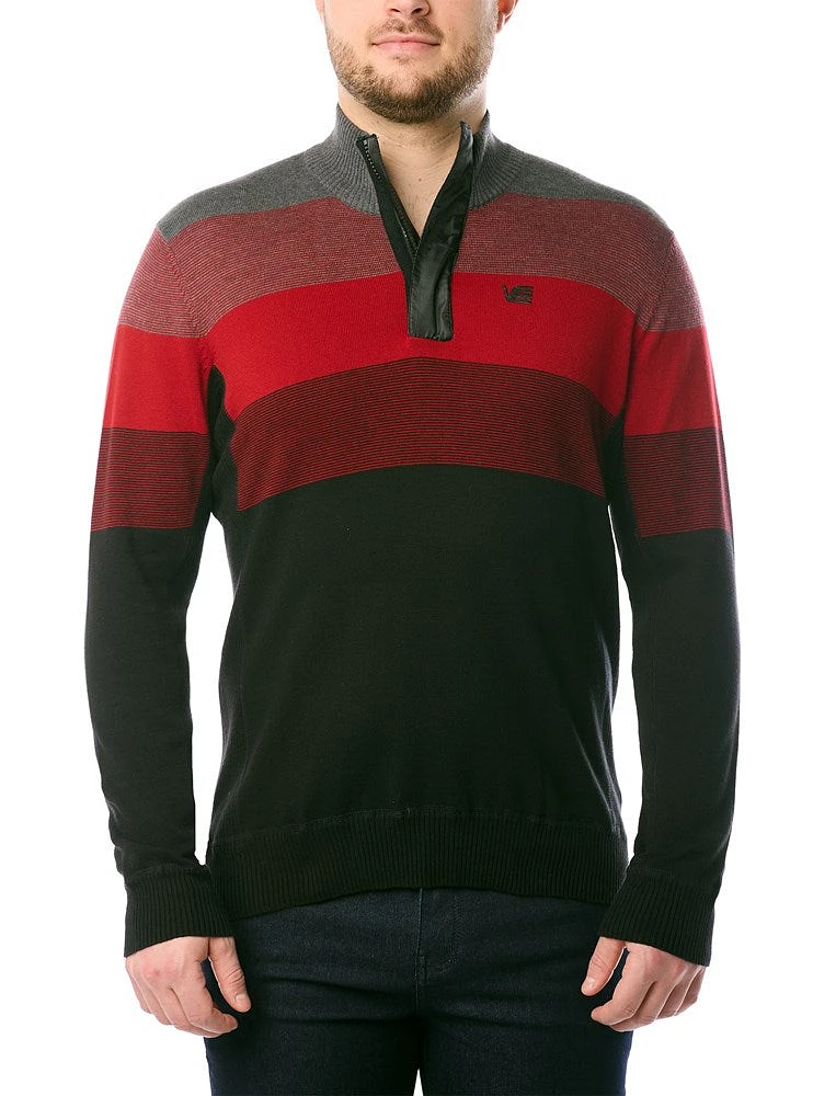 Men's mock zip sweater