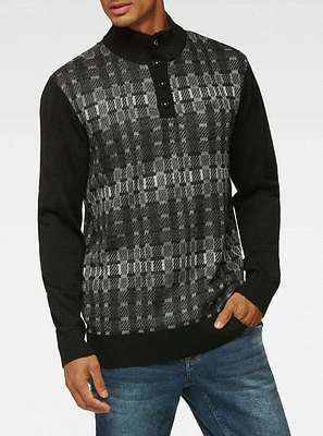 Men's mock zip sweater