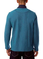 Men's mock zip top