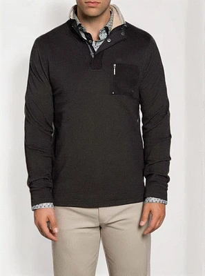 Men's mock zip top