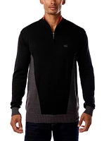 Men's mock zip sweater