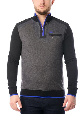 Men's mock zip top