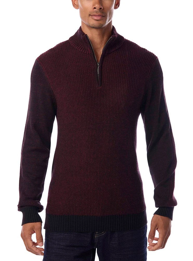 Pull à fermeture éclair pour hommes