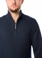 Men's mock zip sweater