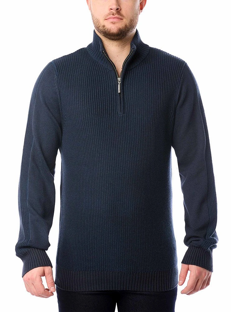 Men's mock zip sweater