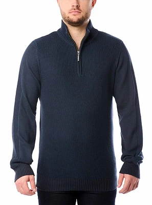 Men's mock zip sweater