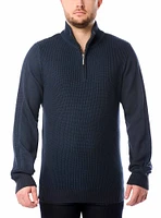 Men's mock zip sweater