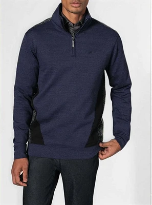 Men's mock zip top