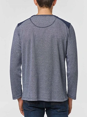 Men's crew neck long sleeve t-shirt