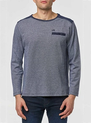 Men's crew neck long sleeve t-shirt