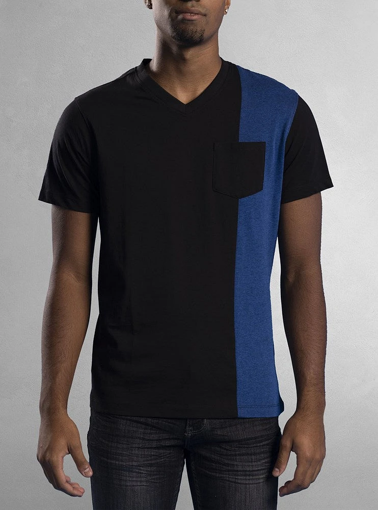 T-shirt à manches courtes col en V pour hommes