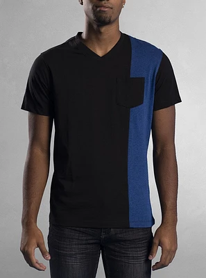 T-shirt à manches courtes col en V pour hommes