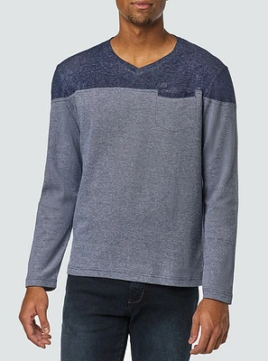 Men's v neck long sleeve t-shirt