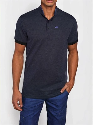 T-shirt à manches courtes henley pour hommes