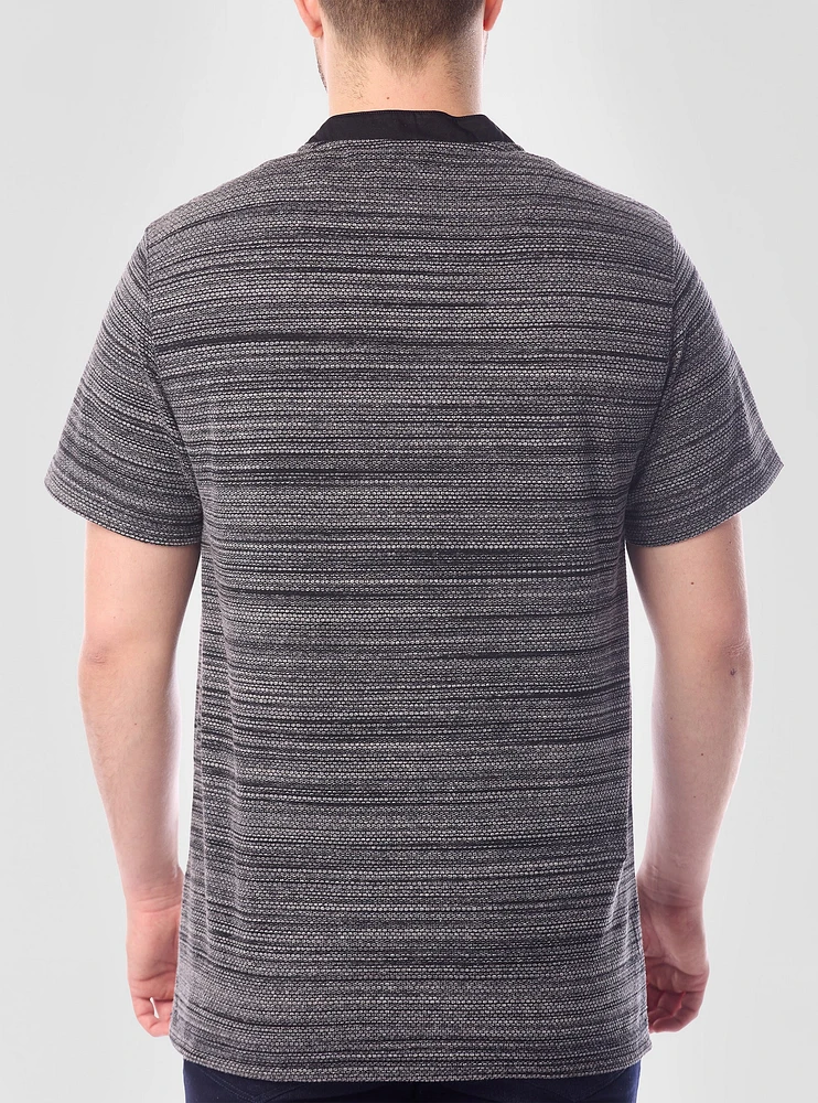 Men's henley short sleeve t-shirt