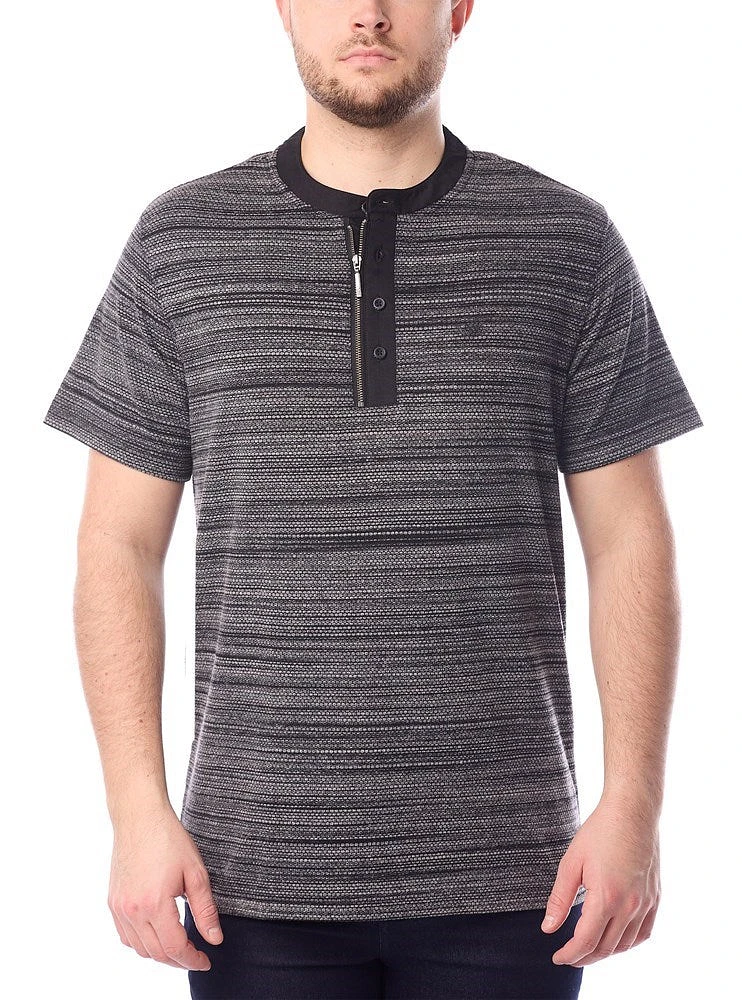 Men's henley short sleeve t-shirt