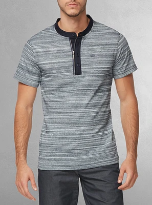 T-shirt à manches courtes henley pour hommes