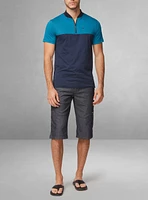 T-shirt à manches courtes henley pour hommes