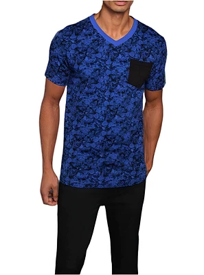 Men's v neck short sleeve t-shirt