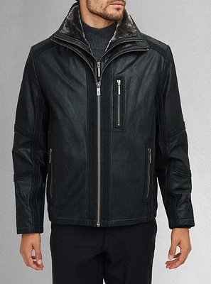 Veste en cuir pour hommes