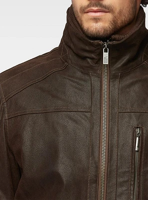 Veste en cuir pour hommes