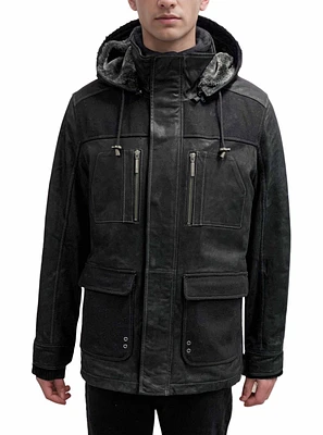 Veste en cuir pour hommes