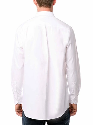 Chemise basique à manches longues pour hommes