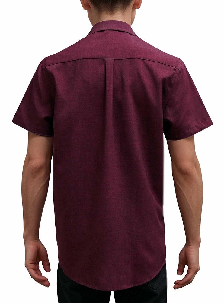 Chemise décontractée à manches courtes pour hommes