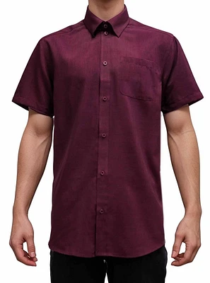 Chemise décontractée à manches courtes pour hommes