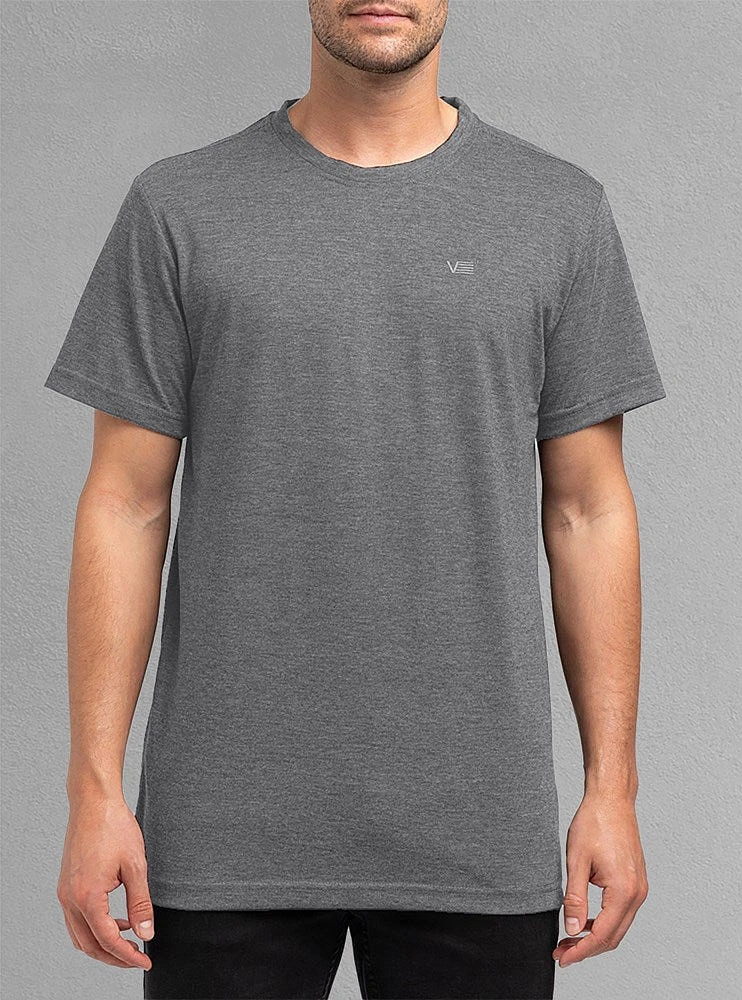 T-shirt basique à col ras du cou pour hommes