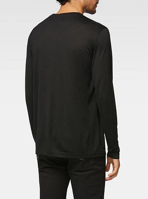 Men's crew neck long sleeve t-shirt