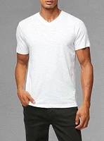 T-shirt basique à col en V et manches courtes pour hommes