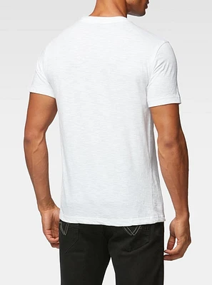 Men's basic v neck short sleeve t-shirt