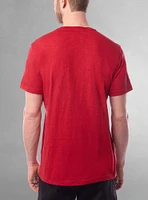 T-shirt basique à col en V et manches courtes pour hommes