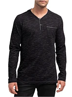 Men's henley long sleeve t-shirt