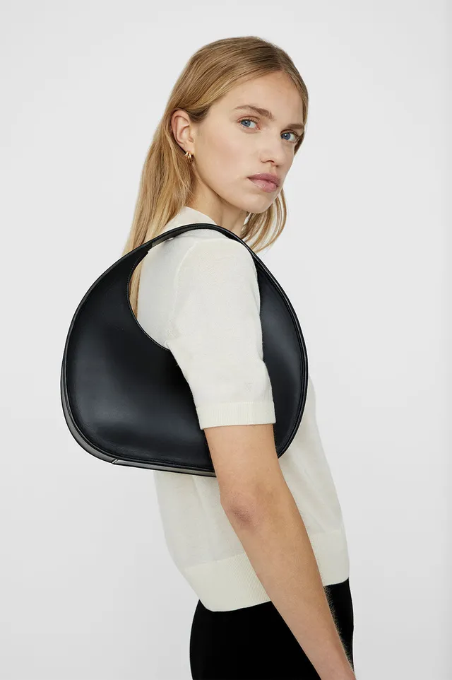 The Row Black Leather Dylan Bag