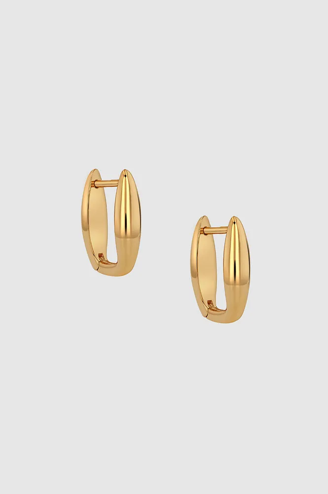 Anine Bing Chunky Hoop Earrings - Gold