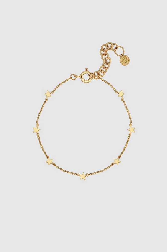 Louis Vuitton Seed Pearl Chain Charm Bracelet