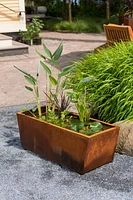 Corten Steel Tapered Trough Planter