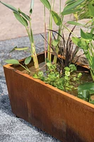 Corten Steel Tapered Trough Planter
