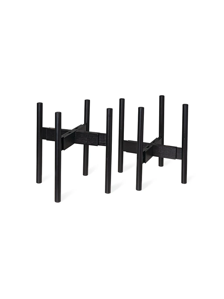 Adjustable Bamboo Plant Stand, Set of 2