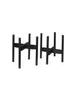 Adjustable Bamboo Plant Stand, Set of 2