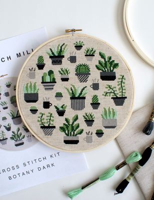 Botany Cross Stitch Kit