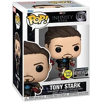 Funko Pop! MARVEL Iron Man 3 Tony Stark GLOW #1416 [EE Exclusive]