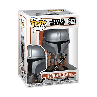 Funko Pop! Star Wars: The Mandalorian with Darksaber #663