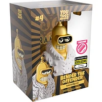 YouTooz: Futurama - Bender The Offender Vinyl Figure (Chrome) #4 [Limited 750pcs - Entertainment Earth Exclusive] *PREORDER*
