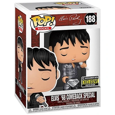 Funko POP! ROCKS: ELVIS '68 COMEBACK SPECIAL [EE EXCLUSIVE] [DIAMOND COLLECTION]