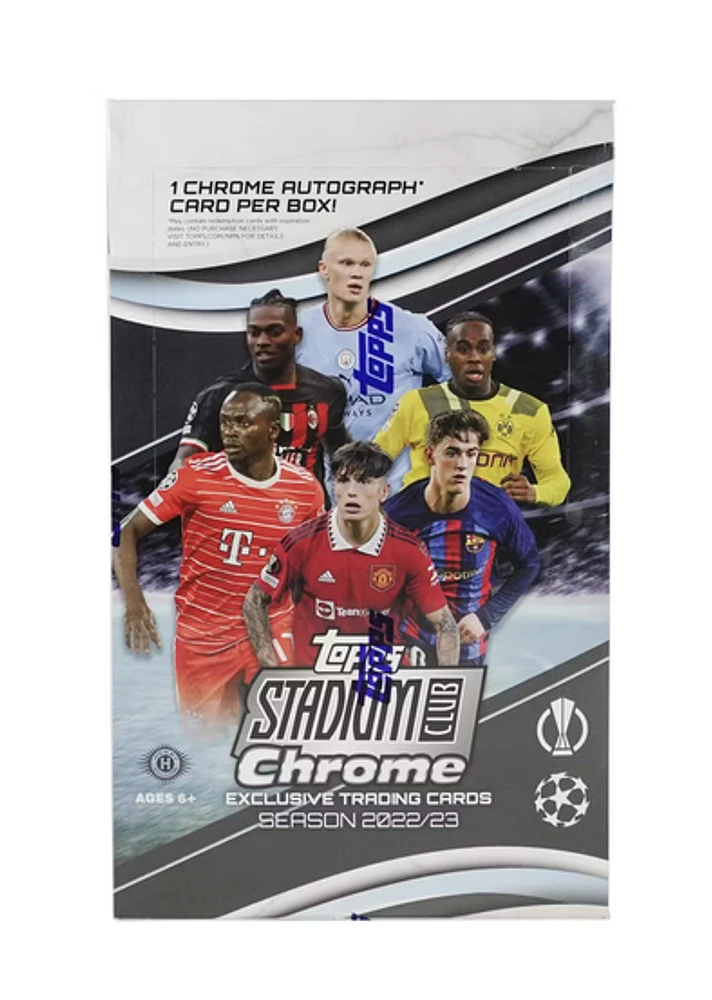 2023 TOPPS UEFA STADIUM CHROME SOCCER Factory SEALED box