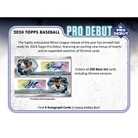 2024 TOPPS PRO DEBUT BASEBALL HOBBY BOX *PREORDER* AUG 7, 2024